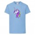 Футболка Единорог 007 (Unicorn) голубая (EDNG lbl 007) 140 см