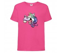 Футболка Единорог 003 (Unicorn) розовая (EDNG pnc 003) 140 см