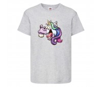 Футболка Единорог 003 (Unicorn) серая (EDNG gry 003) 140 см