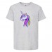Футболка Единорог 007 (Unicorn) серая (EDNG gry 007) 140 см