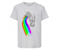 Футболка Единорог 0012 (Unicorn) серая (EDNG gry 0012) 140 см