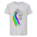 Футболка Единорог 0012 (Unicorn) серая (EDNG gry 0012) 140 см