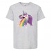 Футболка Единорог 0014 (Unicorn) серая (EDNG gry 0014) 140 см