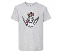 Футболка Единорог 0039 (Unicorn) серая (EDNG gry 0039) 140 см