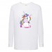 Лонгслив реглан Единорог 006 (Unicorn) белый (EDN wh 006) 104 см