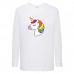 Лонгслив реглан Единорог 008 (Unicorn) белый (EDN wh 008) 116 см