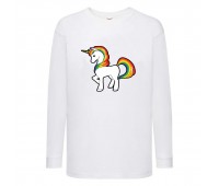 Лонгслив реглан Единорог 0010 (Unicorn) белый (EDN wh 0010) 104 см