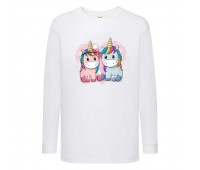 Лонгслив реглан Единорог 0013 (Unicorn) белый (EDN wh 0013) 104 см