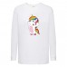 Лонгслив реглан Единорог 0016 (Unicorn) белый (EDN wh 0016) 104 см