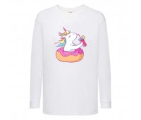Лонгслив реглан Единорог 0018 (Unicorn) белый (EDN wh 0018) 104 см