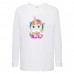 Лонгслив реглан Единорог 0032 (Unicorn) белый (EDN wh 0032) 104 см