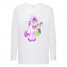 Лонгслив реглан Единорог 0042 (Unicorn) белый (EDN wh 0042) 140 см