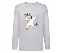 Лонгслив реглан Единорог 002 (Unicorn) серый (EDN gry 002) 104 см