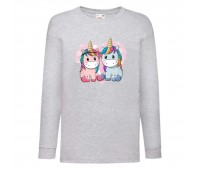 Лонгслив реглан Единорог 0013 (Unicorn) серый (EDN gry 0013) 104 см
