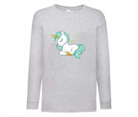 Лонгслив реглан Единорог 0036 (Unicorn) серый (EDN gry 0036) 104 см