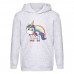 Худи детская Единорог 0017 (Unicorn) серая (EDN gry 0017) 116 см