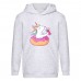 Худи детская Единорог 0018 (Unicorn) серая (EDN gry 0018) 116 см