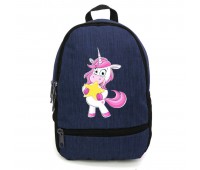 Рюкзак детский Единорог 0021 ( Unicorn ) Cappuccino Toys EDN-0021 blue синий