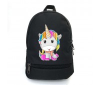 Рюкзак детский Единорог 0033 ( Unicorn ) Cappuccino Toys EDN-0033 black черный