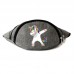 Сумка Бананка Единорог 002 (Unicorn) на пояс Cappuccino EDN 002 grey серый