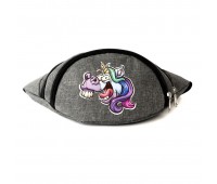 Сумка Бананка Единорог 003 (Unicorn) на пояс Cappuccino EDN 003 grey серый Сумка Бананка Единорог 003 (Unicorn) на пояс Cappuccino EDN 003 grey серый