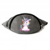 Сумка Бананка Единорог 006 (Unicorn) на пояс Cappuccino EDN 006 grey серый