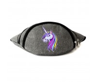 Сумка Бананка Единорог 007 (Unicorn) на пояс Cappuccino EDN 007 grey серый Сумка Бананка Единорог 007 (Unicorn) на пояс Cappuccino EDN 007 grey серый