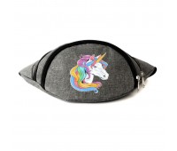 Сумка Бананка Единорог 0011 (Unicorn) на пояс Cappuccino EDN 0011 grey серый Сумка Бананка Единорог 0011 (Unicorn) на пояс Cappuccino EDN 0011 grey серый