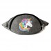 Сумка Бананка Единорог 0011 (Unicorn) на пояс Cappuccino EDN 0011 grey серый