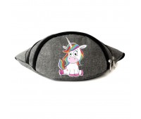 Сумка Бананка Единорог 0022 (Unicorn) на пояс Cappuccino EDN 0022 grey серый Сумка Бананка Единорог 0022 (Unicorn) на пояс Cappuccino EDN 0022 grey серый
