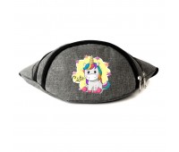 Сумка Бананка Единорог 0030 (Unicorn) на пояс Cappuccino EDN 0030 grey серый Сумка Бананка Единорог 0030 (Unicorn) на пояс Cappuccino EDN 0030 grey серый