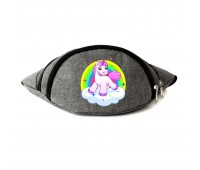 Сумка Бананка Единорог 0043 (Unicorn) на пояс Cappuccino EDN 0043 grey серый Сумка Бананка Единорог 0043 (Unicorn) на пояс Cappuccino EDN 0043 grey серый