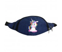 Сумка Бананка Единорог 006 (Unicorn) на пояс Cappuccino EDN 006 blue синий Сумка Бананка Единорог 006 (Unicorn) на пояс Cappuccino EDN 006 blue синий
