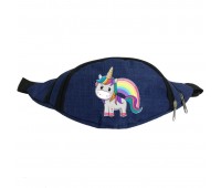 Сумка Бананка Единорог 0017 (Unicorn) на пояс Cappuccino EDN 0017 blue синий Сумка Бананка Единорог 0017 (Unicorn) на пояс Cappuccino EDN 0017 blue синий