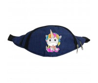 Сумка Бананка Единорог 0033 (Unicorn) на пояс Cappuccino EDN 0033 blue синий Сумка Бананка Единорог 0033 (Unicorn) на пояс Cappuccino EDN 0033 blue синий