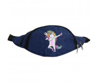 Сумка Бананка Единорог 0035 (Unicorn) на пояс Cappuccino EDN 0035 blue синий Сумка Бананка Единорог 0035 (Unicorn) на пояс Cappuccino EDN 0035 blue синий