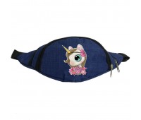 Сумка Бананка Единорог 0041 (Unicorn) на пояс Cappuccino EDN 0041 blue синий Сумка Бананка Единорог 0041 (Unicorn) на пояс Cappuccino EDN 0041 blue синий