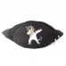 Сумка Бананка Единорог 002 (Unicorn) на пояс Cappuccino EDN 002 black черный