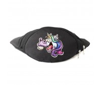 Сумка Бананка Единорог 003 (Unicorn) на пояс Cappuccino EDN 003 black черный Сумка Бананка Единорог 003 (Unicorn) на пояс Cappuccino EDN 003 black черный