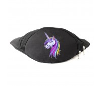 Сумка Бананка Единорог 007 (Unicorn) на пояс Cappuccino EDN 007 black черный Сумка Бананка Единорог 007 (Unicorn) на пояс Cappuccino EDN 007 black черный