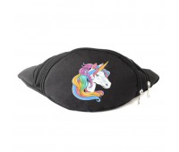 Сумка Бананка Единорог 0011 (Unicorn) на пояс Cappuccino EDN 0011 black черный Сумка Бананка Единорог 0011 (Unicorn) на пояс Cappuccino EDN 0011 black черный