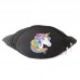 Сумка Бананка Единорог 0011 (Unicorn) на пояс Cappuccino EDN 0011 black черный