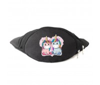 Сумка Бананка Единорог 0013 (Unicorn) на пояс Cappuccino EDN 0013 black черный Сумка Бананка Единорог 0013 (Unicorn) на пояс Cappuccino EDN 0013 black черный