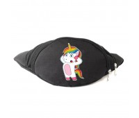 Сумка Бананка Единорог 0016 (Unicorn) на пояс Cappuccino EDN 0016 black черный Сумка Бананка Единорог 0016 (Unicorn) на пояс Cappuccino EDN 0016 black черный