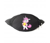 Сумка Бананка Единорог 0021 (Unicorn) на пояс Cappuccino EDN 0021 black черный Сумка Бананка Единорог 0021 (Unicorn) на пояс Cappuccino EDN 0021 black черный