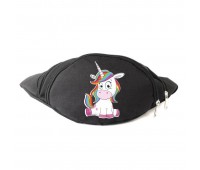 Сумка Бананка Единорог 0022 (Unicorn) на пояс Cappuccino EDN 0022 black черный Сумка Бананка Единорог 0022 (Unicorn) на пояс Cappuccino EDN 0022 black черный