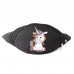 Сумка Бананка Единорог 0022 (Unicorn) на пояс Cappuccino EDN 0022 black черный