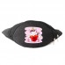Сумка Бананка Единорог 0024 (Unicorn) на пояс Cappuccino EDN 0024 black черный