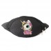 Сумка Бананка Единорог 0041 (Unicorn) на пояс Cappuccino EDN 0041 black черный