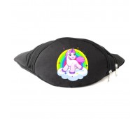 Сумка Бананка Единорог 0043 (Unicorn) на пояс Cappuccino EDN 0043 black черный Сумка Бананка Единорог 0043 (Unicorn) на пояс Cappuccino EDN 0043 black черный